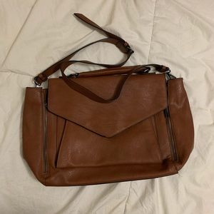 Zara satchel leather bag